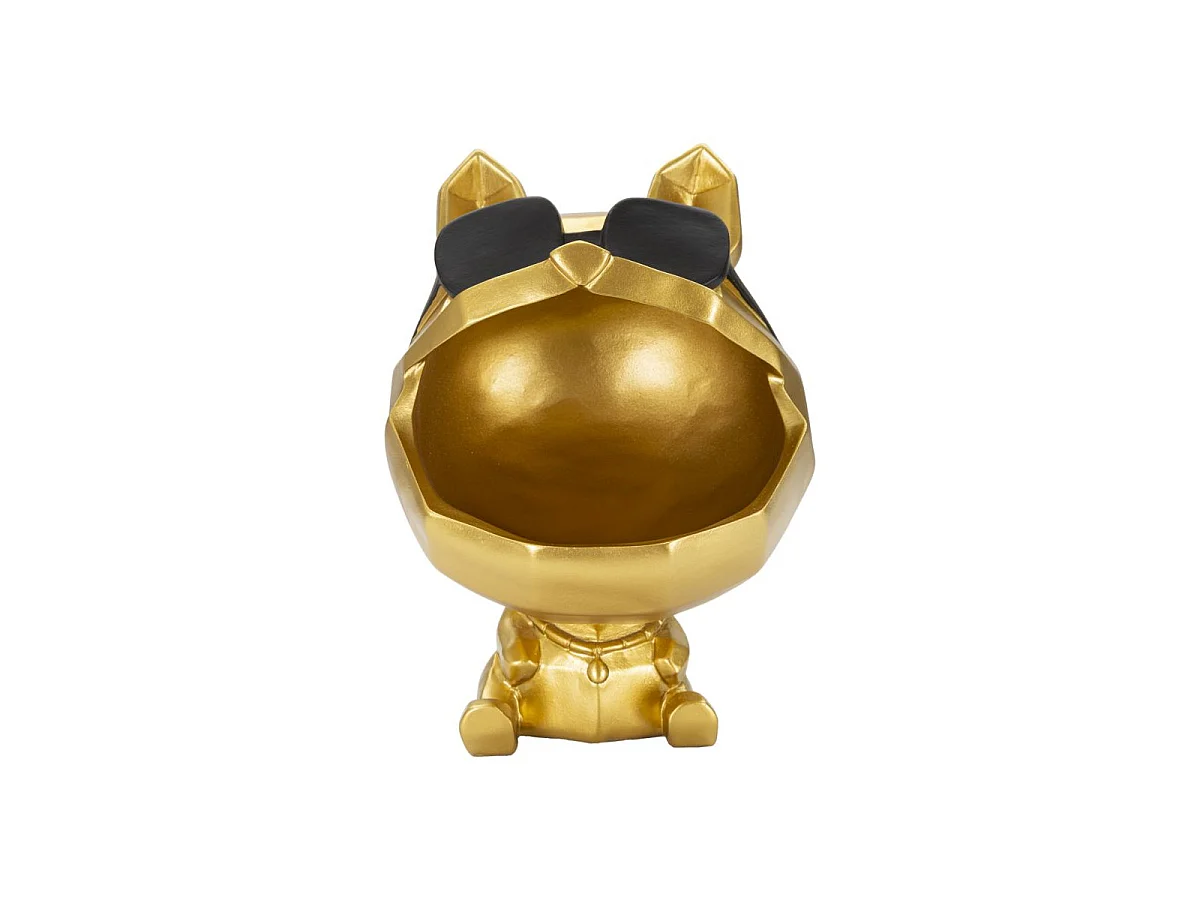 Vide-Poche Statuette "Chien" 23cm Or