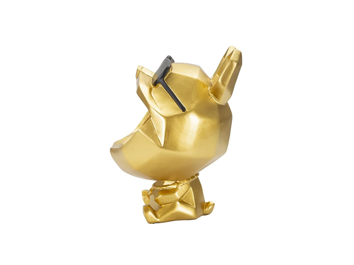 Vide-Poche Statuette "Chien" 23cm Or