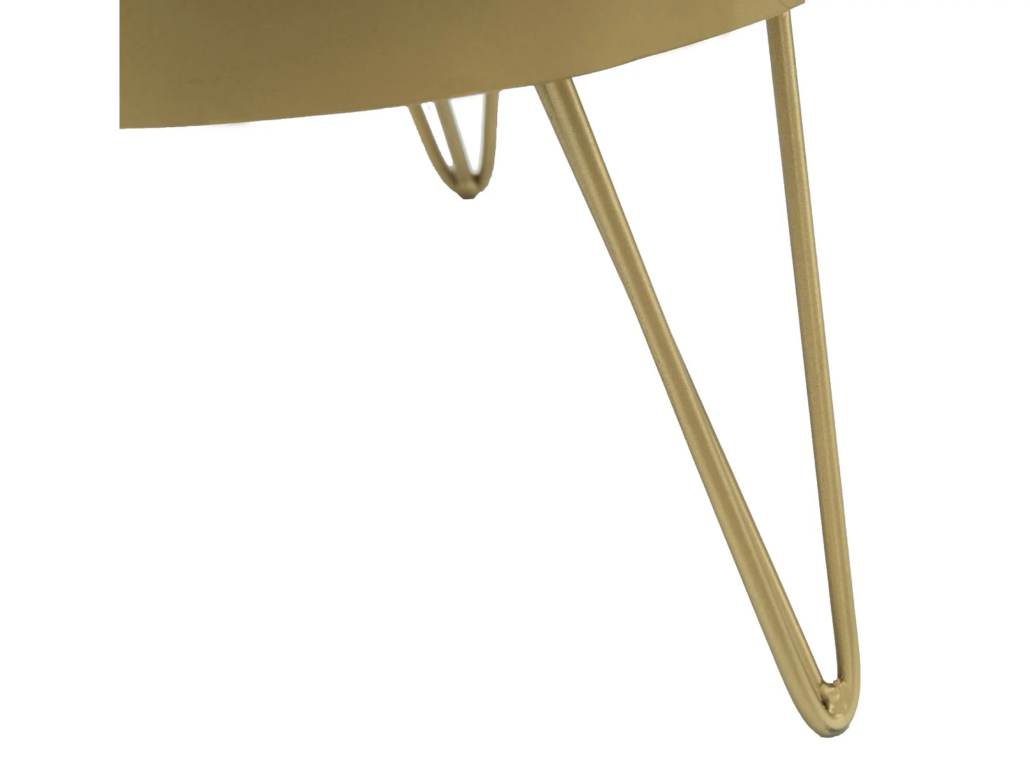 Porte-objet en métal doré avec plateau miroir Ø 31x18 cm