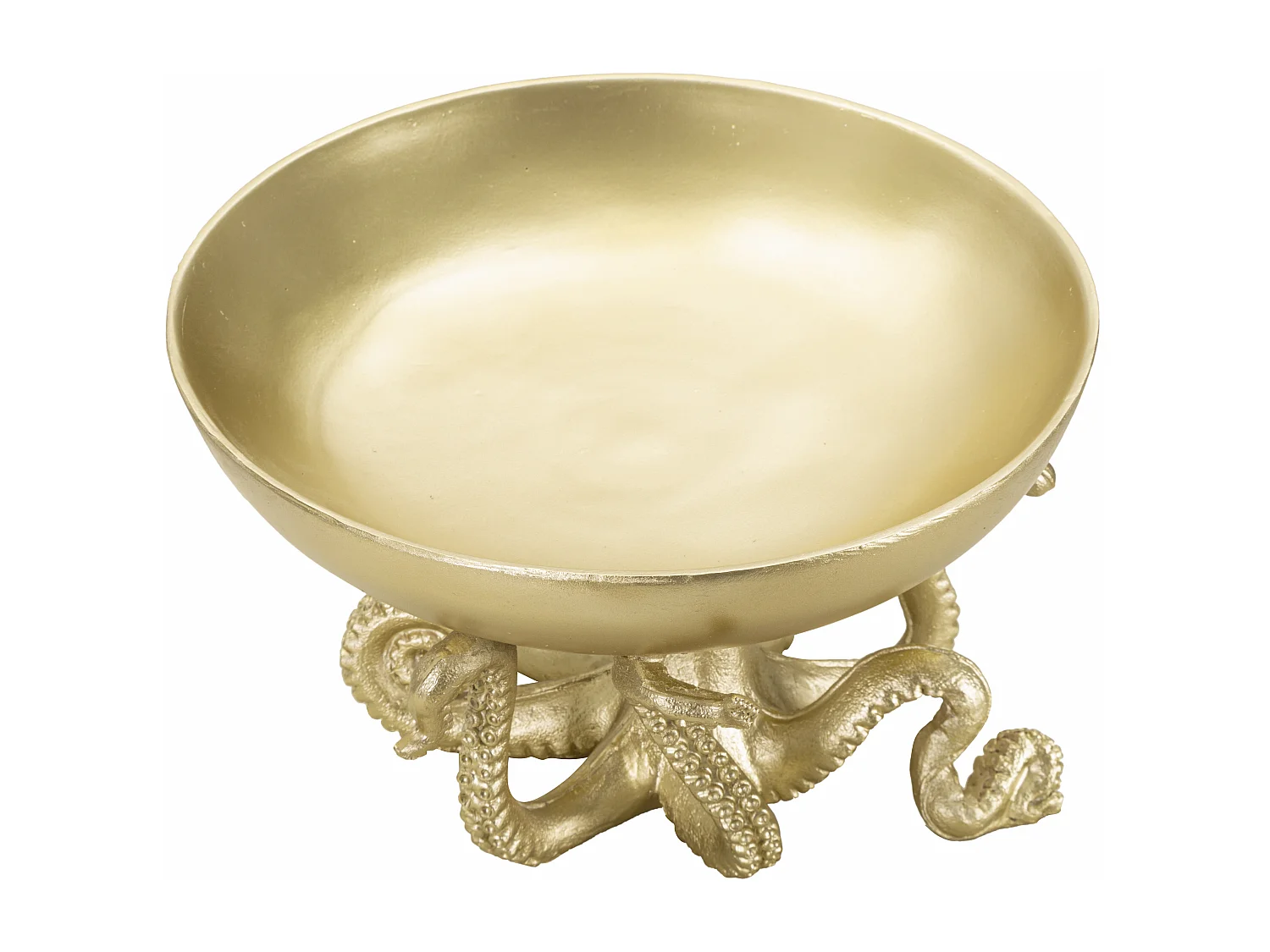 Polipo svuotatasche in resina oro Ø cm 30x18