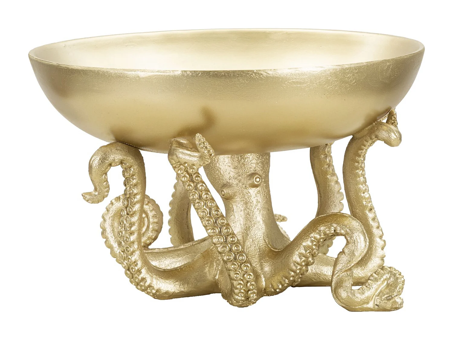 Polipo svuotatasche in resina oro Ø cm 30x18