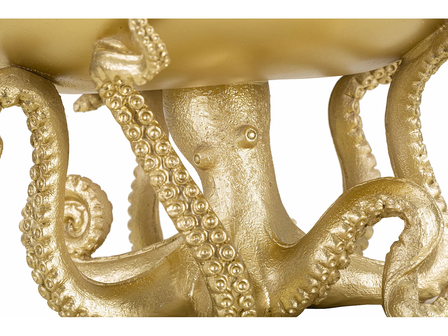 Polipo svuotatasche in resina oro Ø cm 30x18