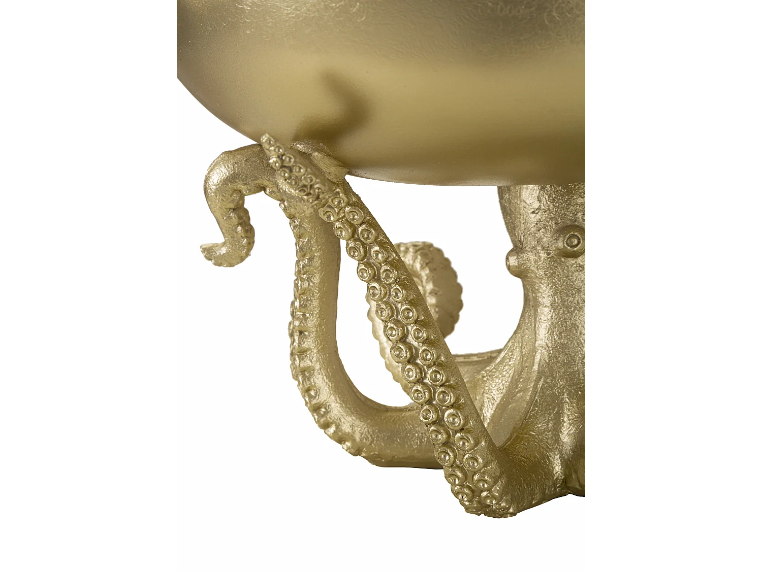 Polipo svuotatasche in resina oro Ø cm 30x18