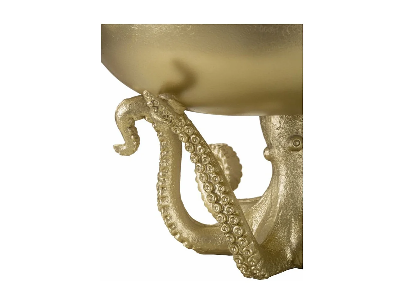 Polipo svuotatasche in resina oro Ø cm 30x18