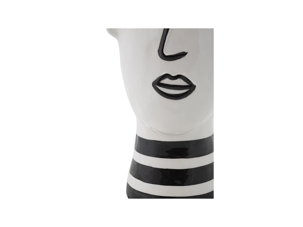 Vase aus Porzellan weiß 13,2x11,8x26,3 cm