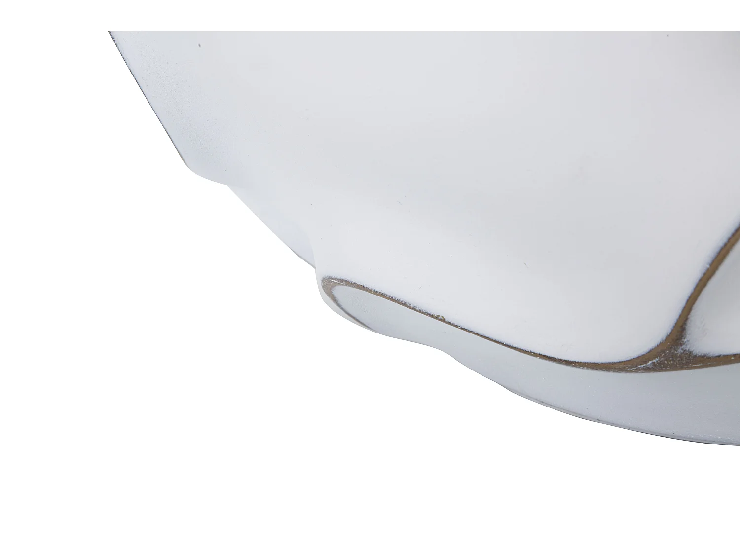 Cache-Pot Design en Relief "Lines" 44cm Blanc