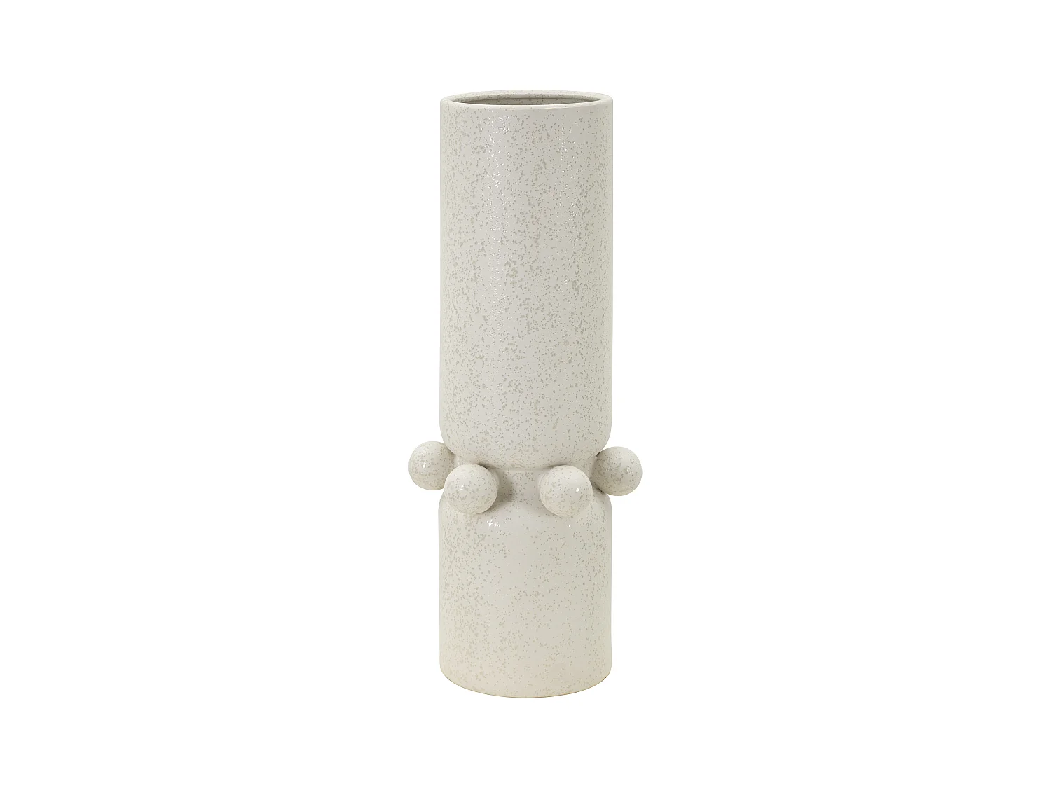Vase Céramique Bubbles Ø15,5x41 cm – Design Élégant avec Sphères Sculptées