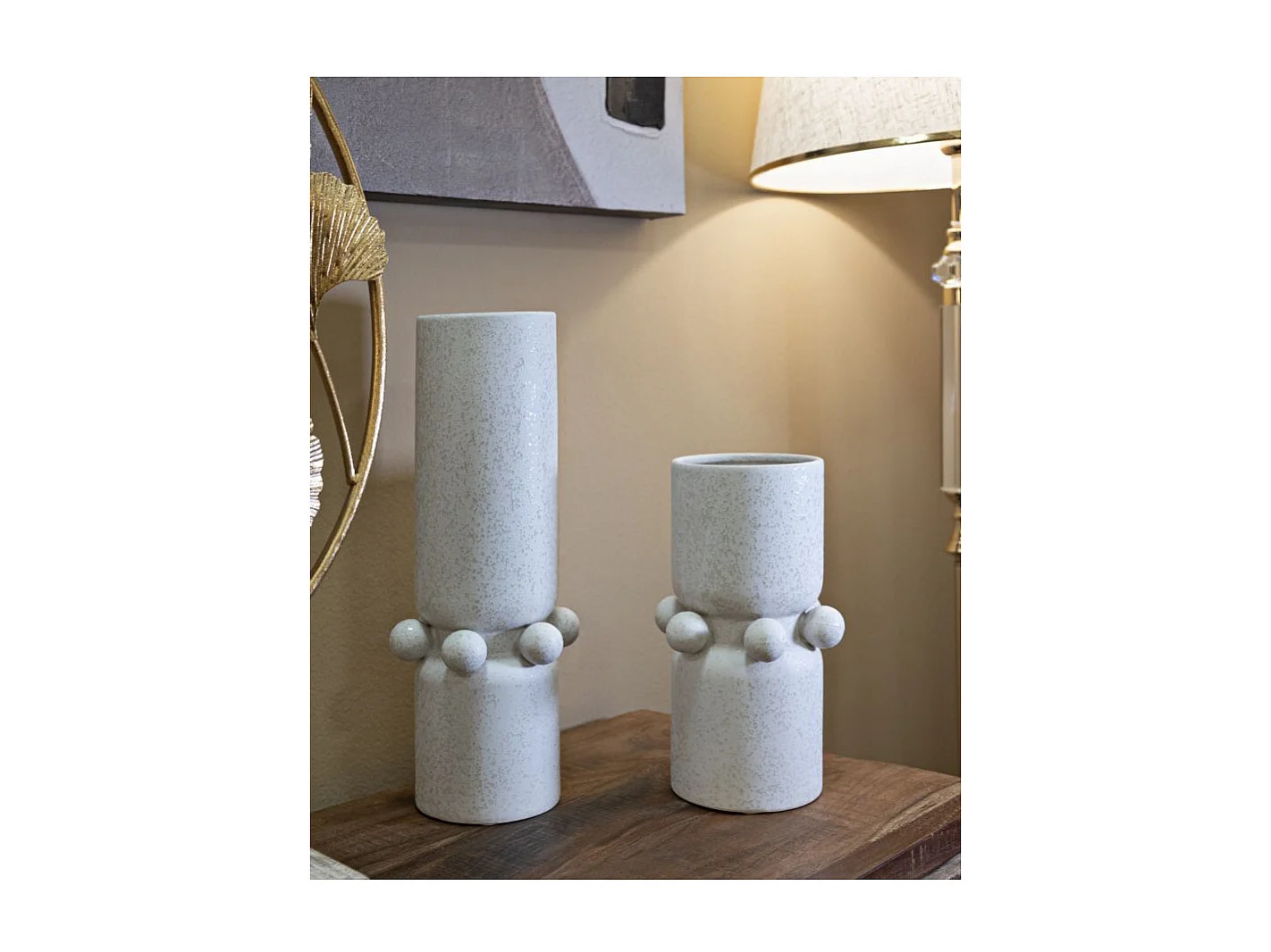 Vaso moderno de cerámica con acabado mate Bubbles