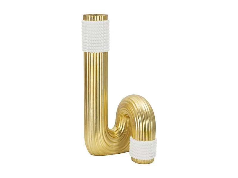 Vase Design en Résine "Bann" 30cm Or