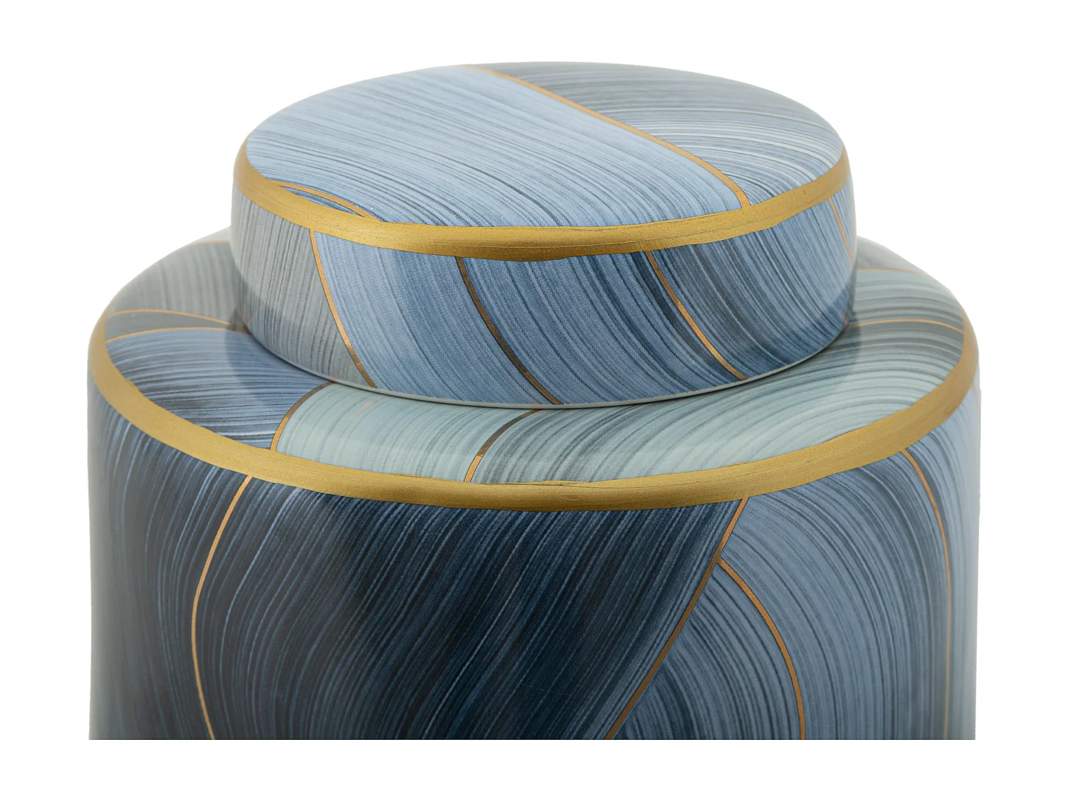 Vase Cylindrique en Céramique "Elegant" 34cm Bleu