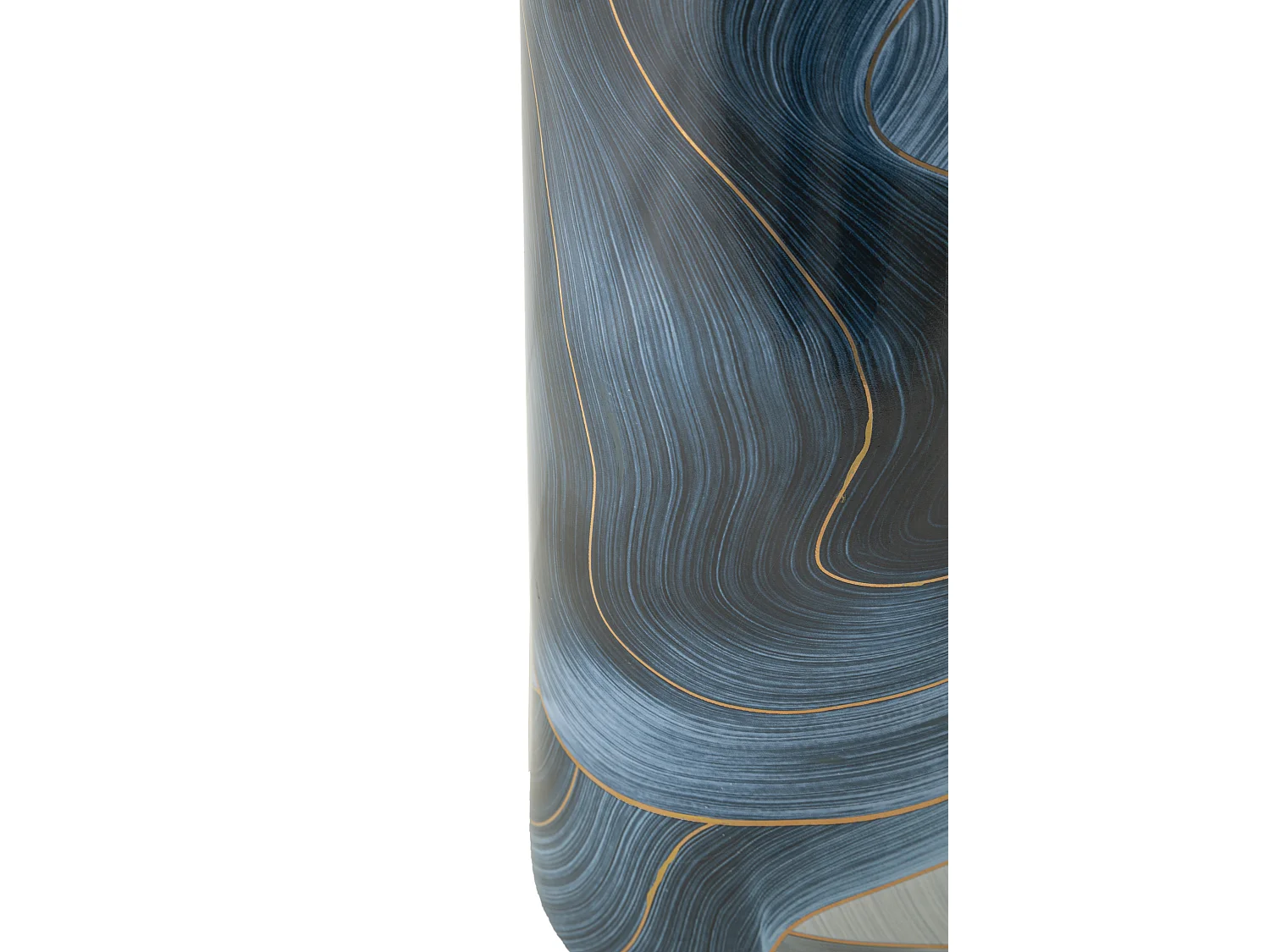 Vase Cylindrique en Céramique "Elegant" 34cm Bleu