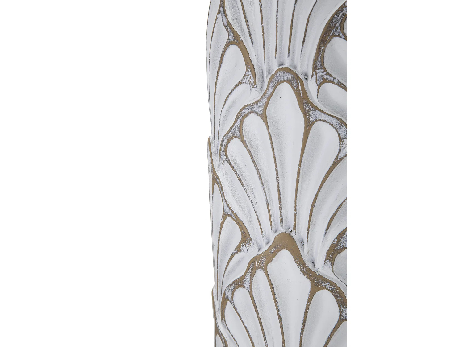 Vase Déco Coquillages "Panama" 74cm Blanc