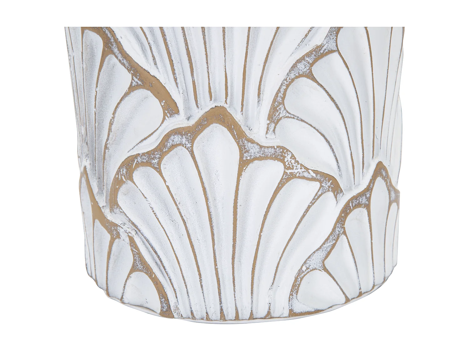 Vase Déco Coquillages "Panama" 74cm Blanc