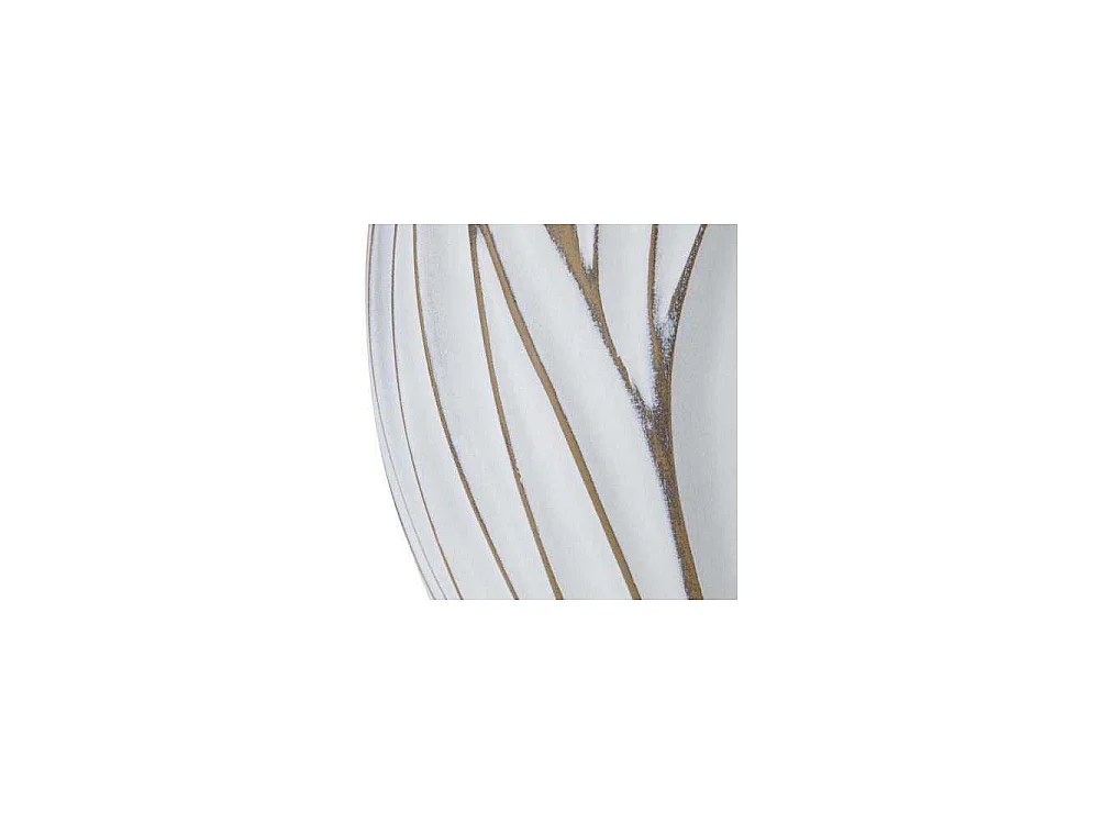 Vase Design en Relief "Honduras" 41cm Blanc