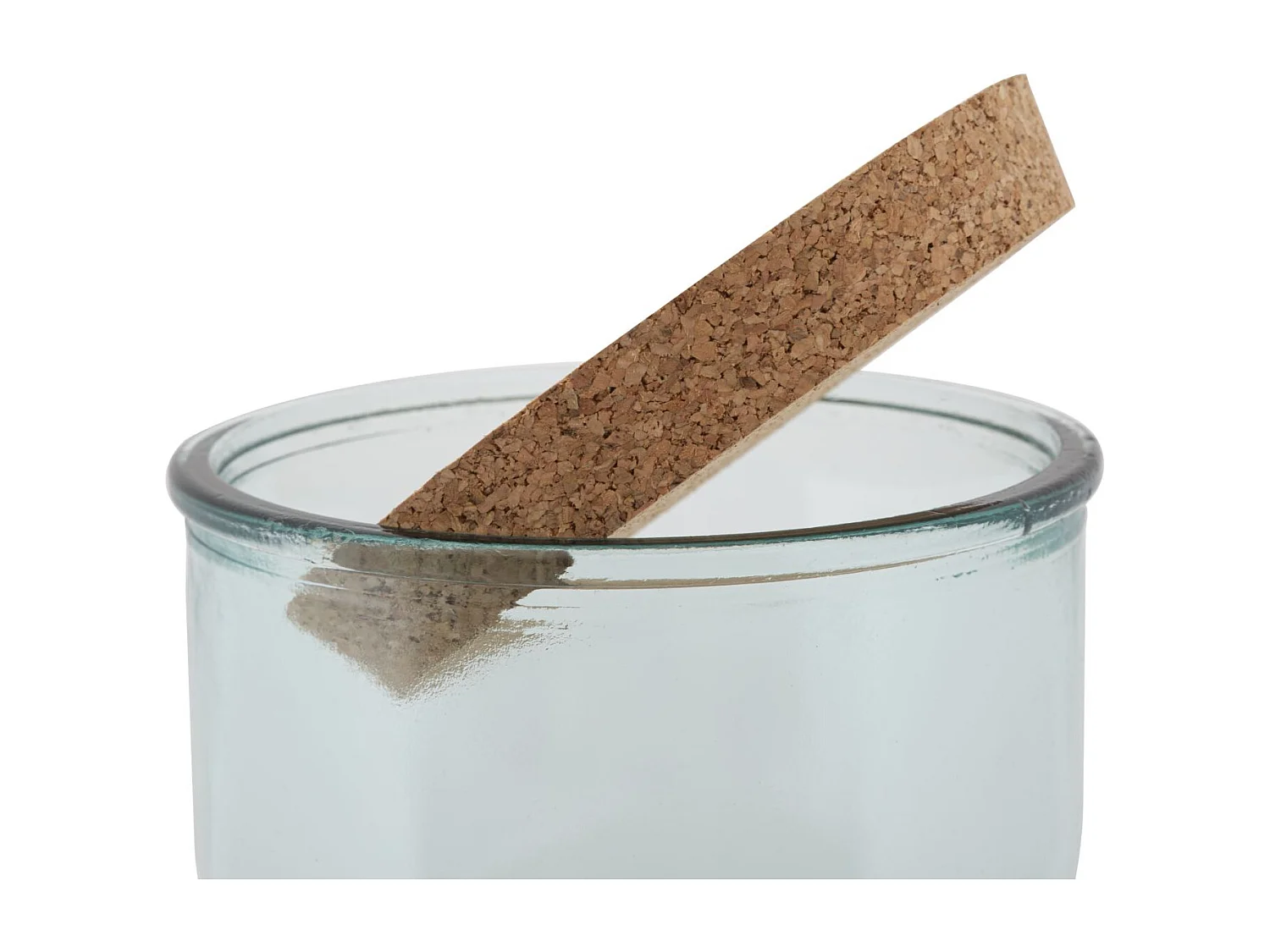 Vase transparent en verre recyclé Ø 21,5x43,5 cm