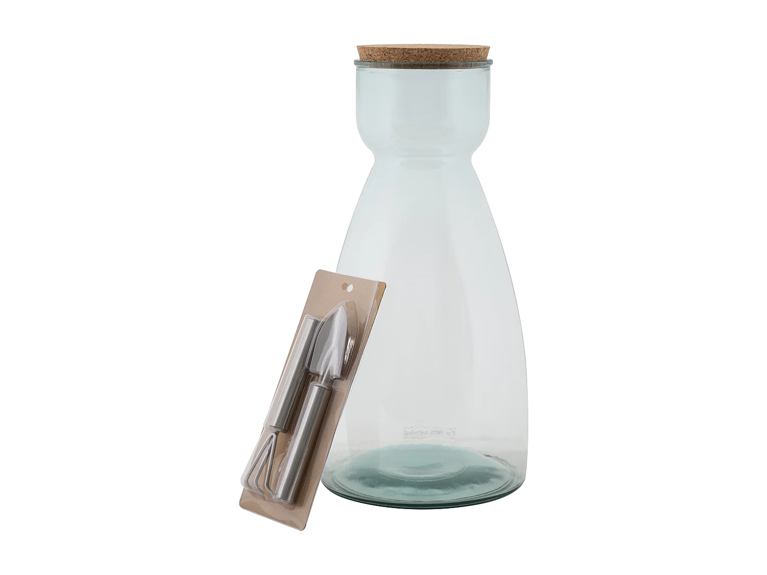 Vase transparent en verre recyclé Ø 21,5x43,5 cm