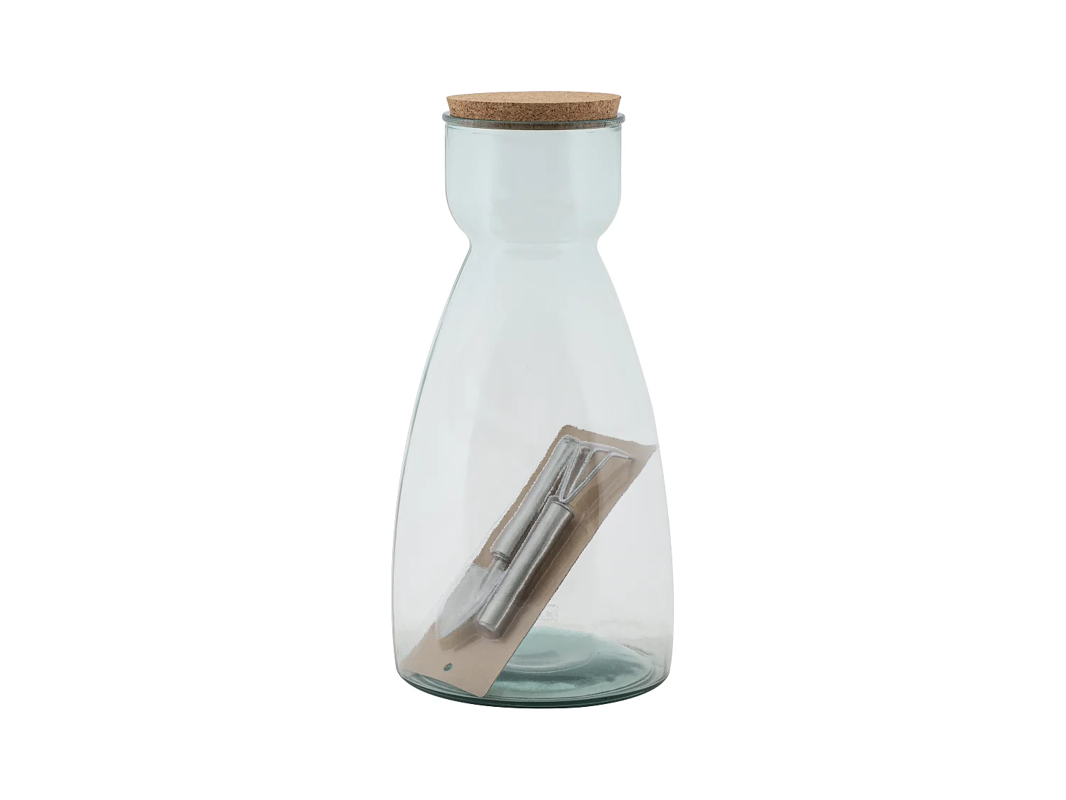 Vase transparent en verre recyclé Ø 21,5x43,5 cm