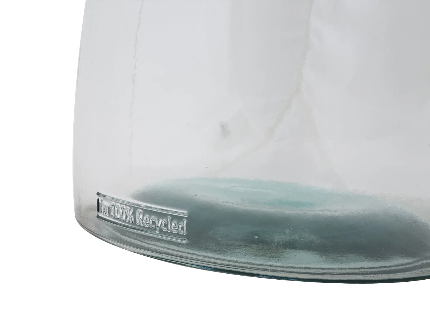 Vase transparent en verre recyclé Ø 21,5x43,5 cm