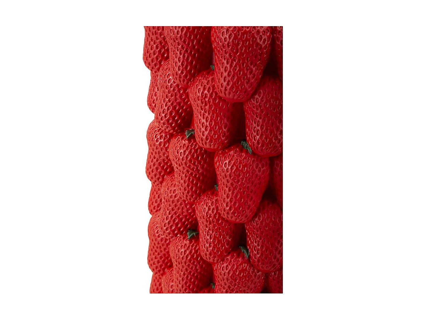 Vase Déco Fruits "Fraises" 32cm Rouge