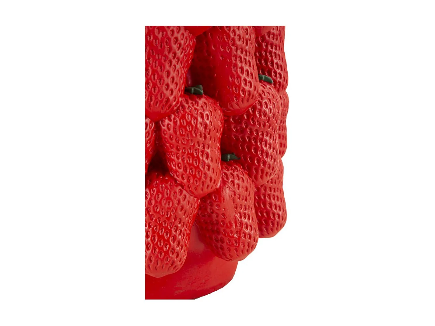 Vase Déco Fruits "Fraises" 32cm Rouge