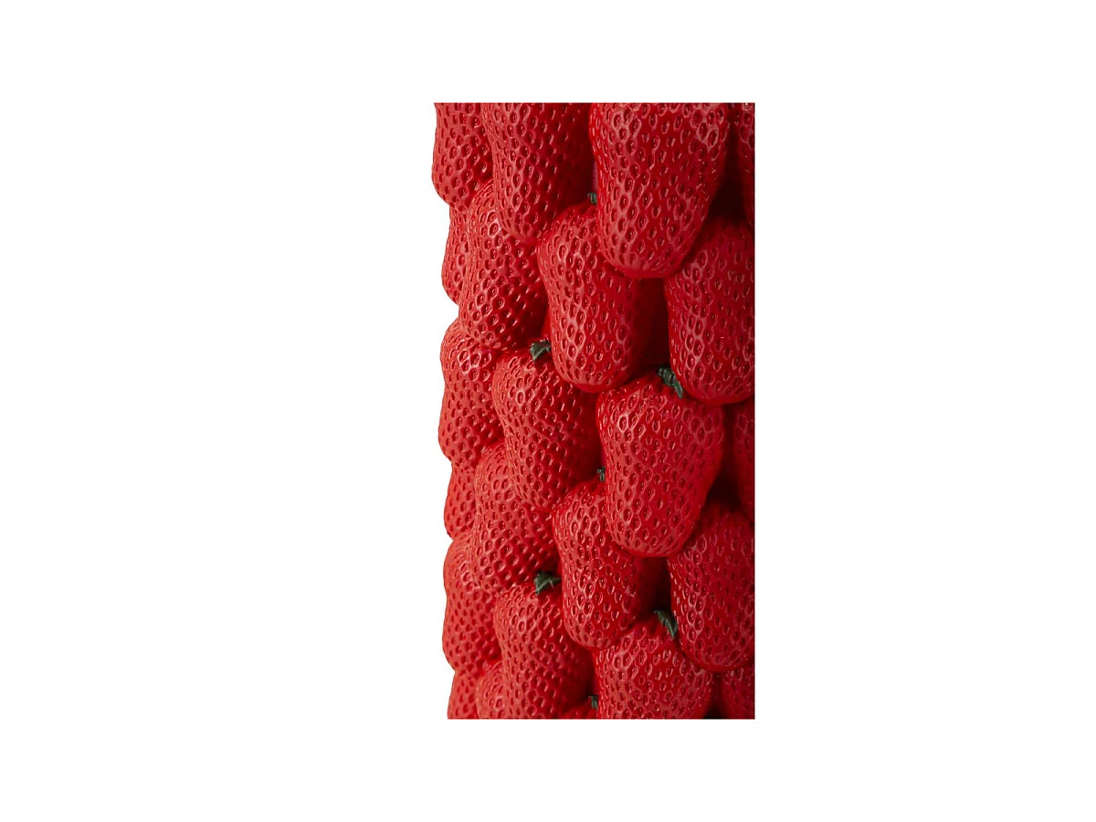 Dekorative Innenraum-Vase aus Polyresin Strawberry
