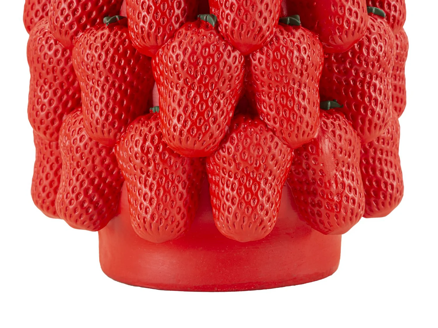 Dekorative Innenraum-Vase aus Polyresin Strawberry