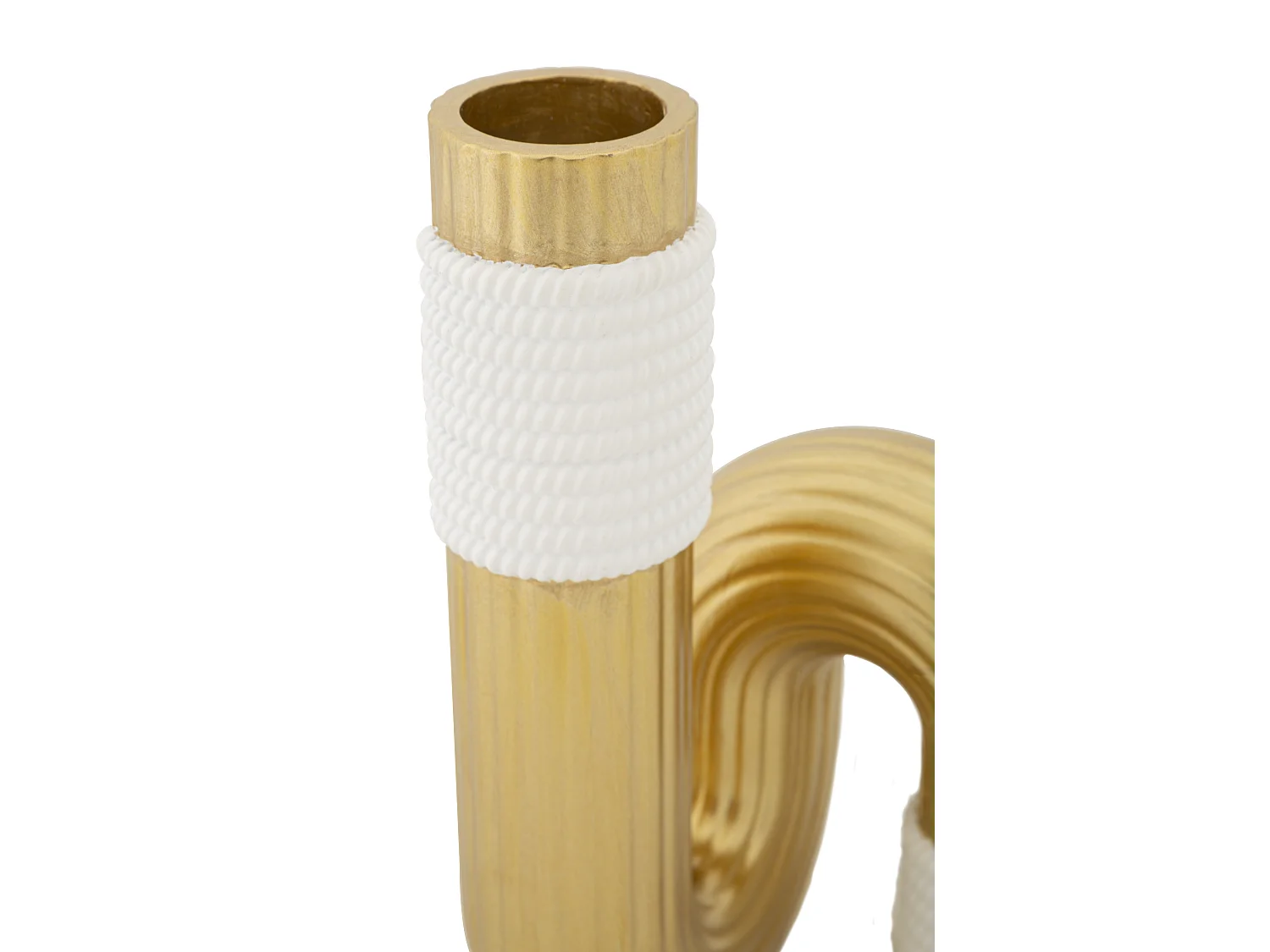 Vase Design en Résine "Bann" 18cm Or