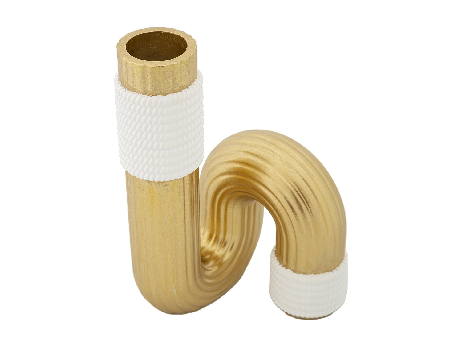 Vase Design en Résine "Bann" 18cm Or