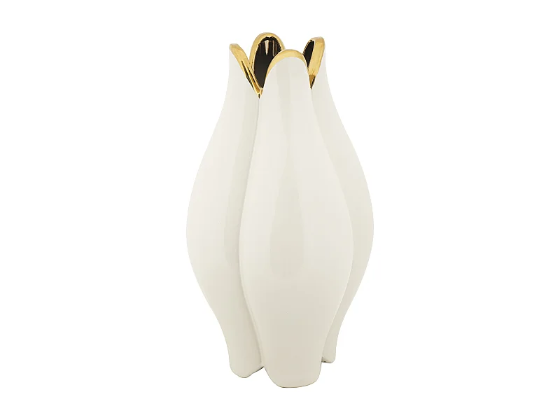 Vase Design en Céramique "Potter" 40cm Blanc