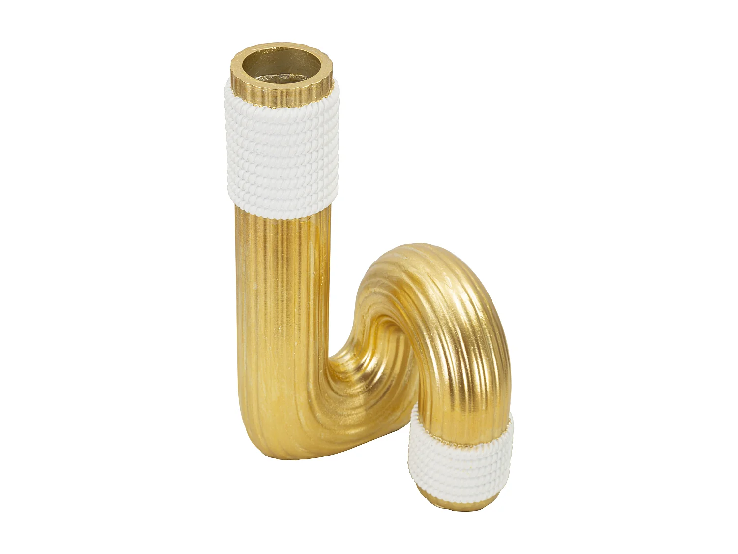 Vase Design en Résine "Bann" 25cm Or