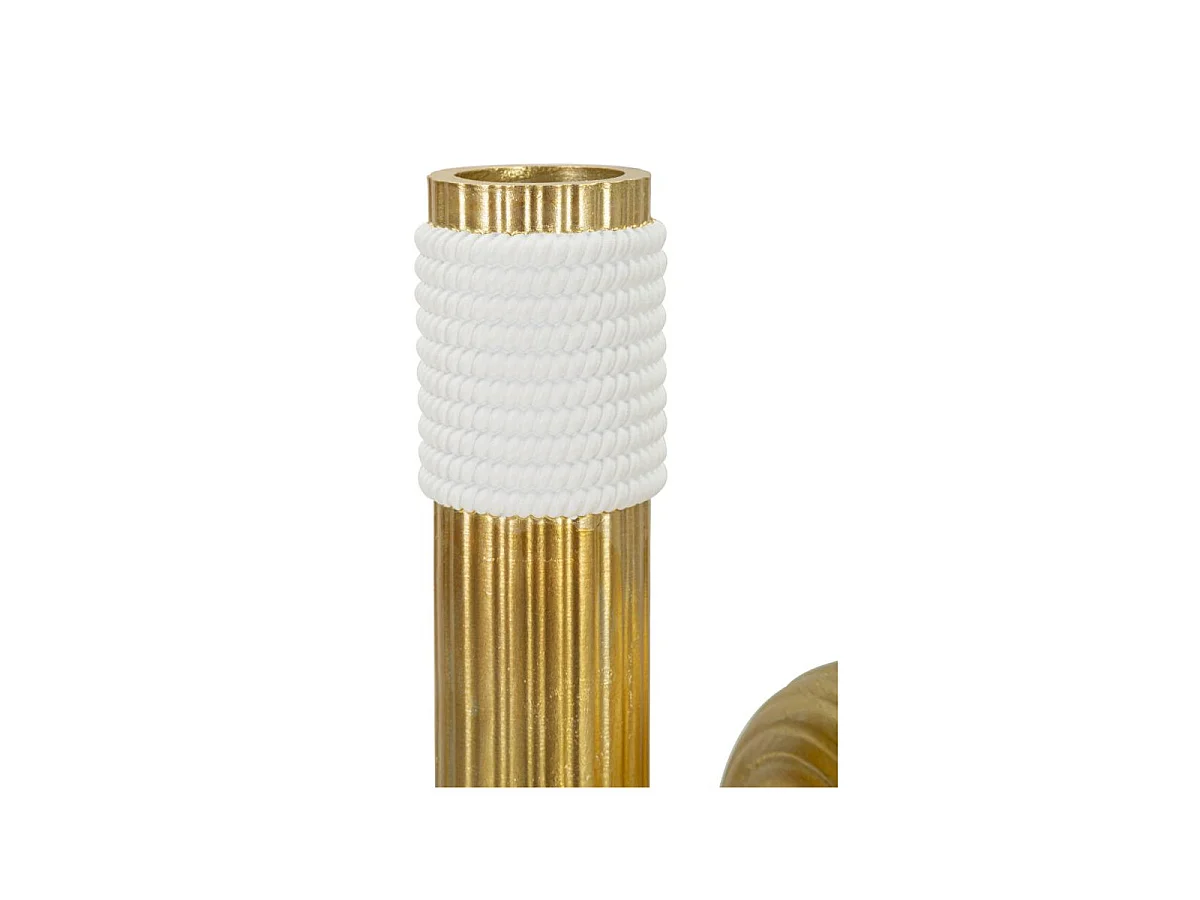 Vase Design en Résine "Bann" 25cm Or