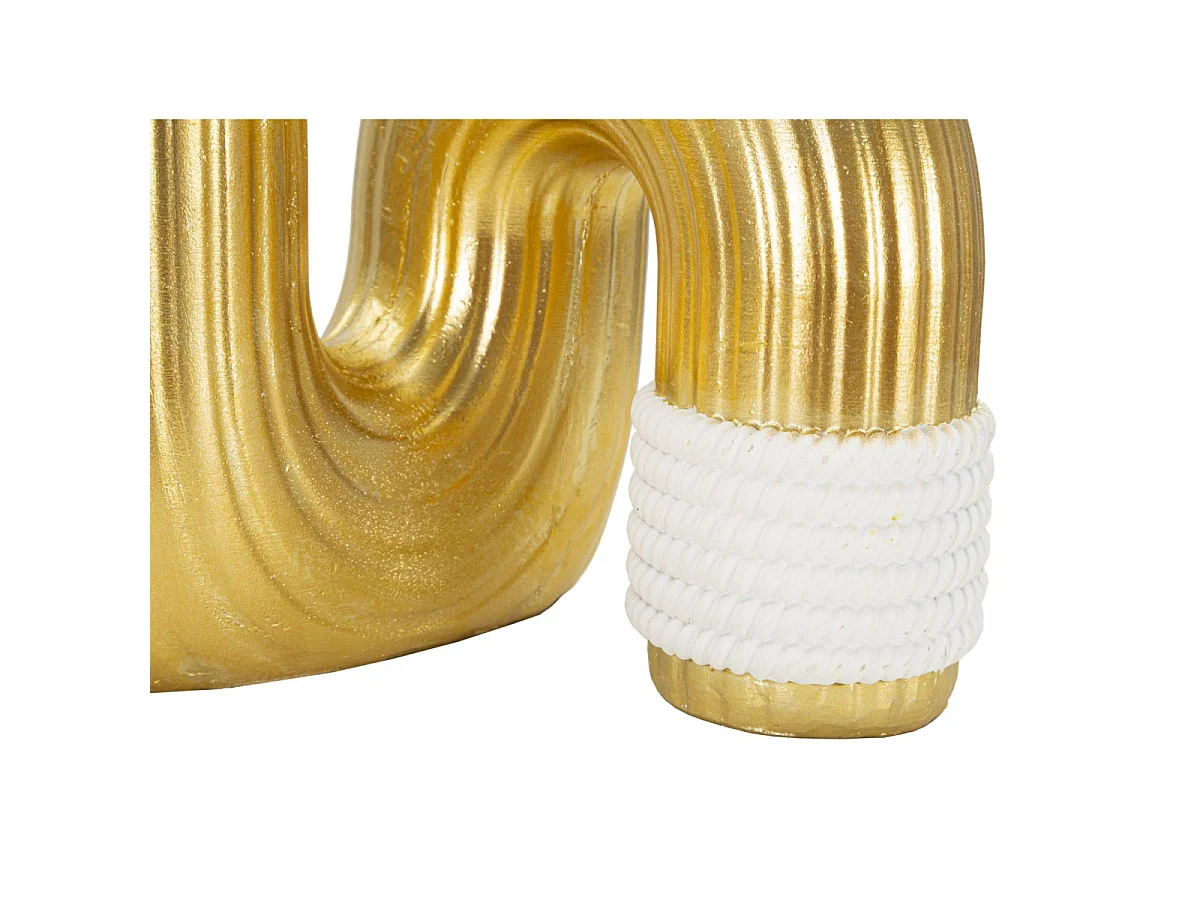 Vase Design en Résine "Bann" 25cm Or