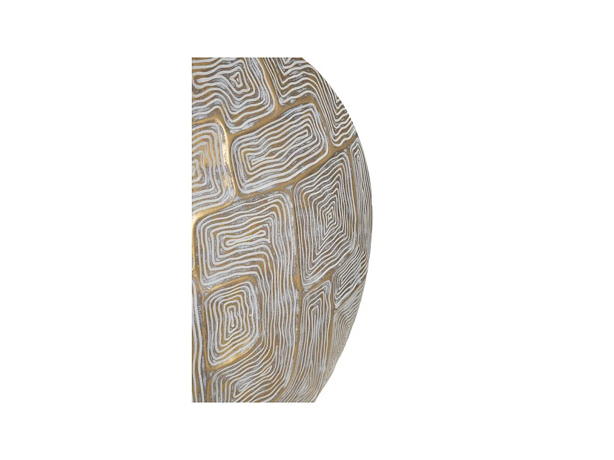 Vase Design en Résine "Elips" 48cm Or