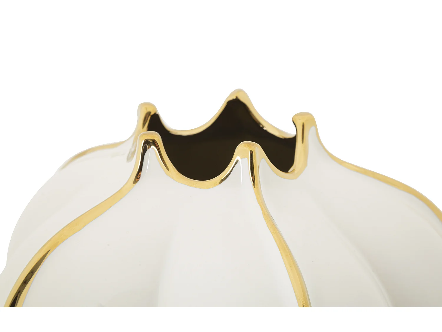 Vaso in ceramica bianco Ø cm 22x33