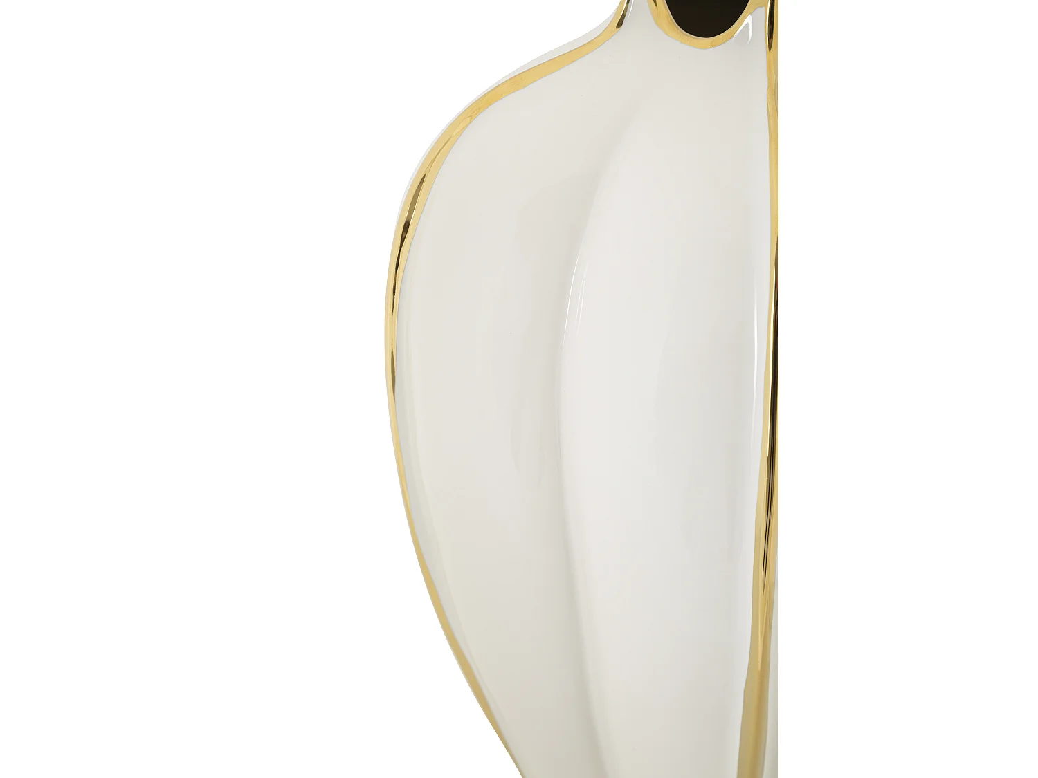 Vaso in ceramica bianco Ø cm 22x33