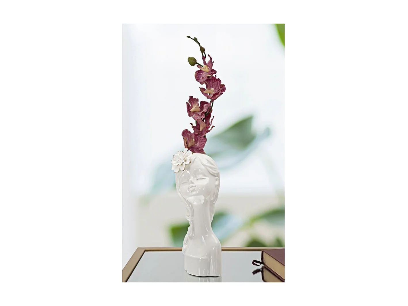 Vase Déco en Porcelaine "Young Lady" 24cm Blanc