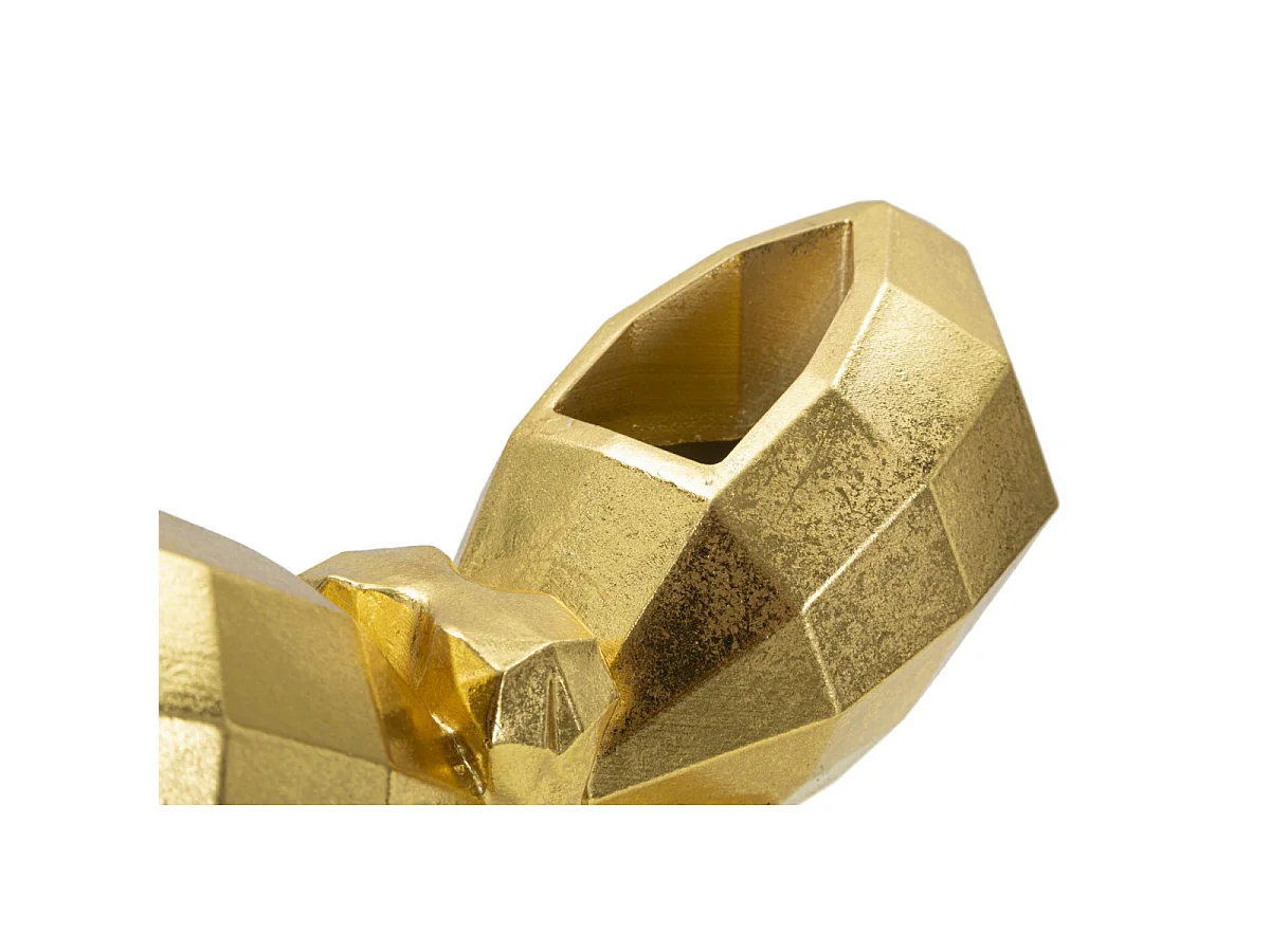 Vase aus Kunstharz goldfarben in Schmetterlingsform 22,5x8x15 cm