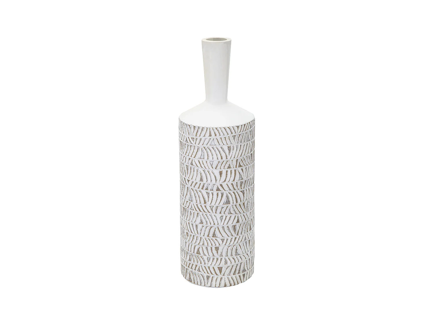 Vase Nairobi Bottle en Polyresine - Décorations Abstraites et Géométriques - Ø 15x49,5 cm