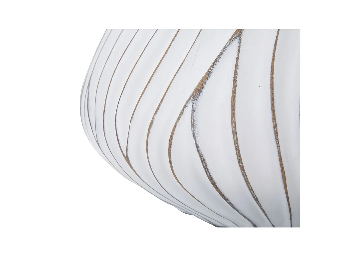 Cache-Pot Design en Relief "Honduras" 40cm Blanc