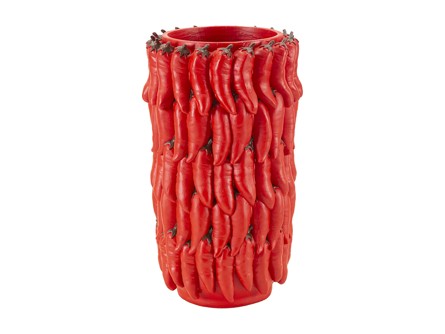 Vase Déco Piments "Chili" 34cm Rouge