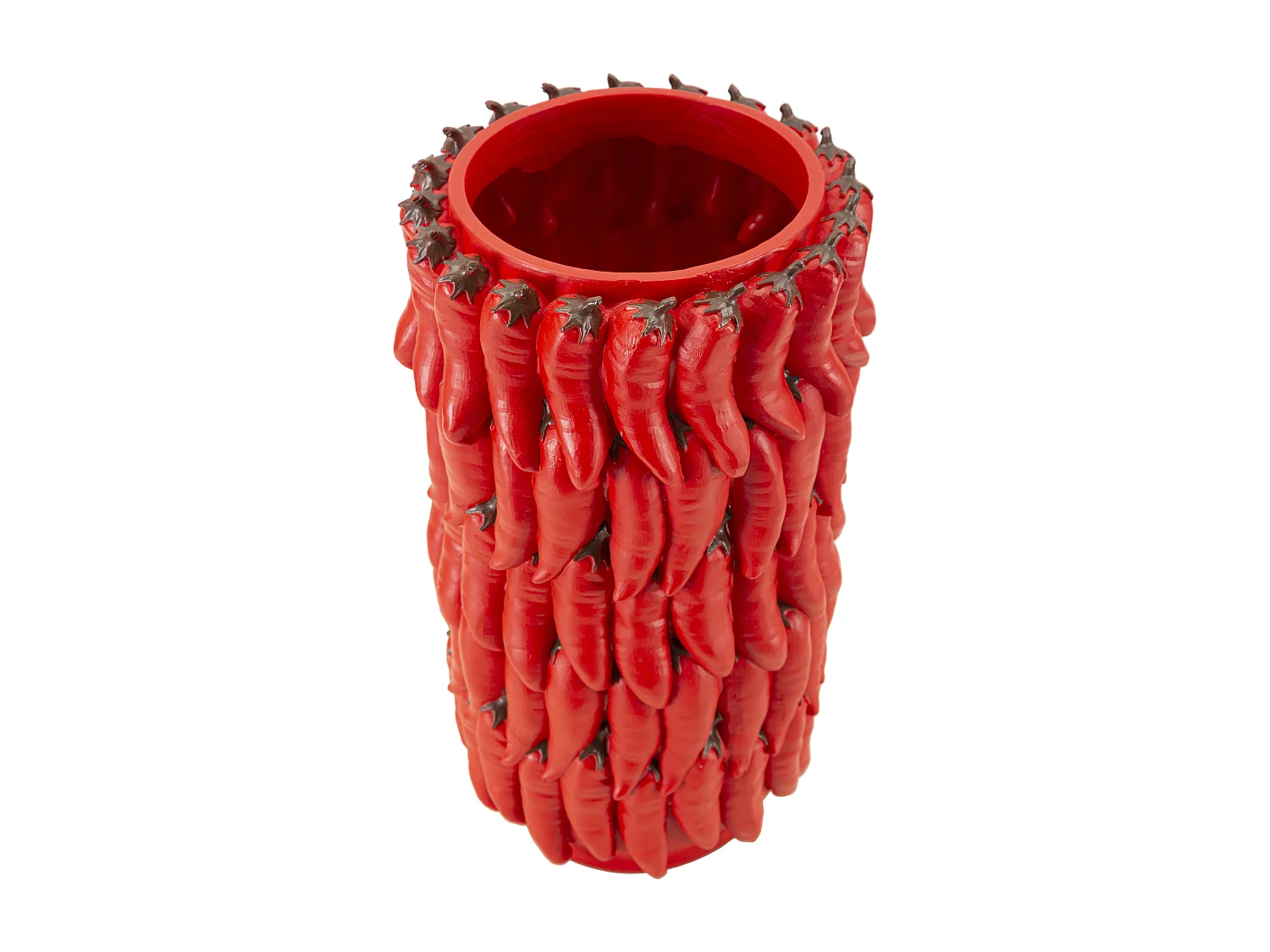 Vase Déco Piments "Chili" 34cm Rouge