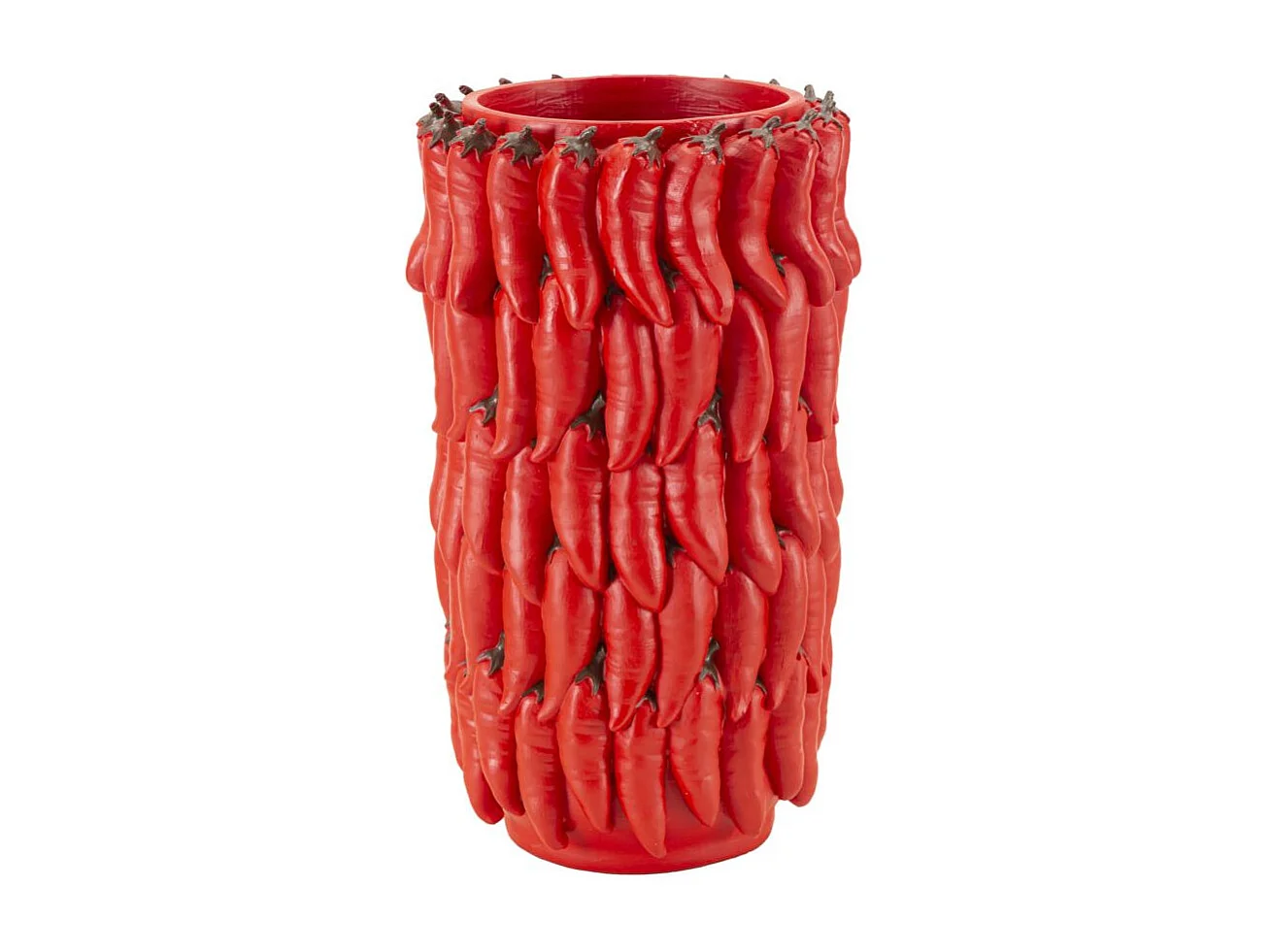 Vase Déco Piments "Chili" 34cm Rouge