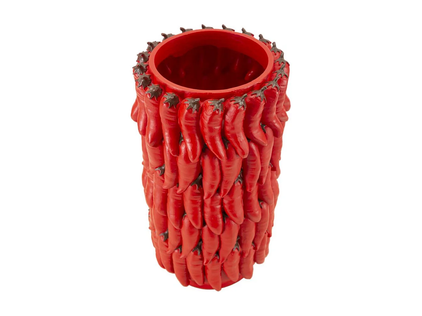 Vase Déco Piments "Chili" 34cm Rouge