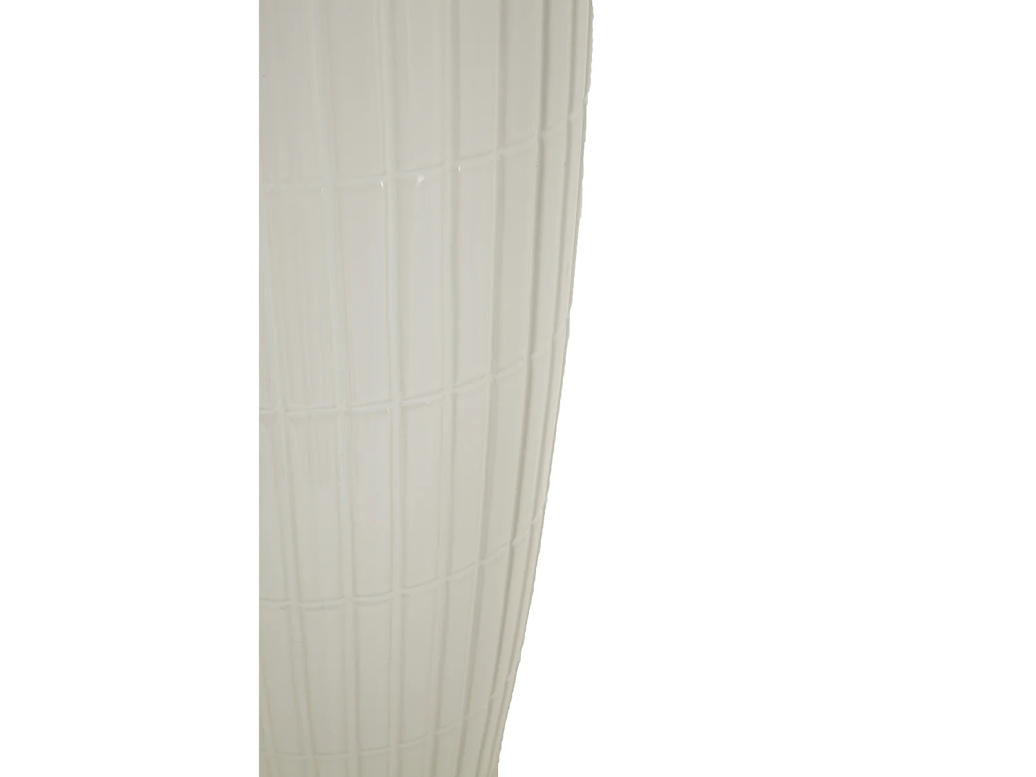 Vaso in ceramica bianco con linee Ø cm 18x45