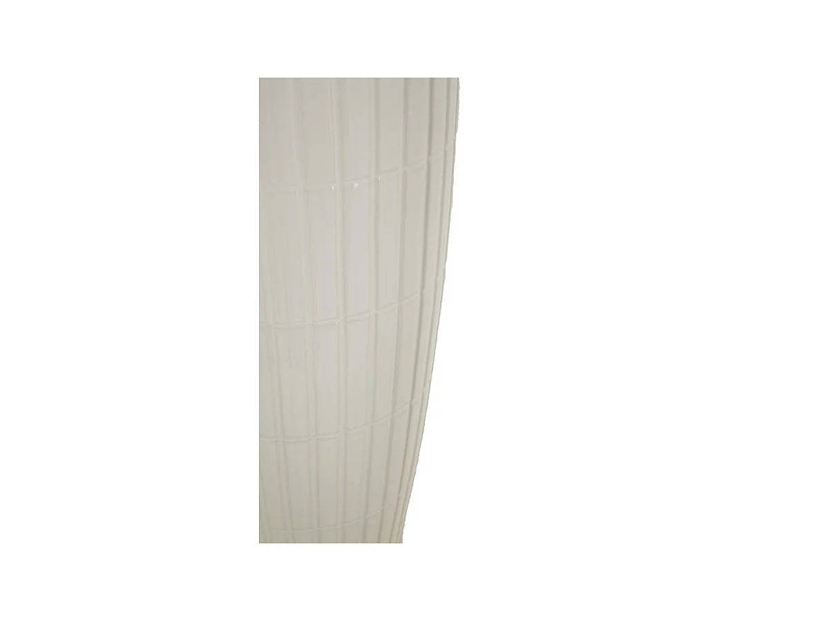Vase Design en Céramique "Shopping" 45cm Blanc