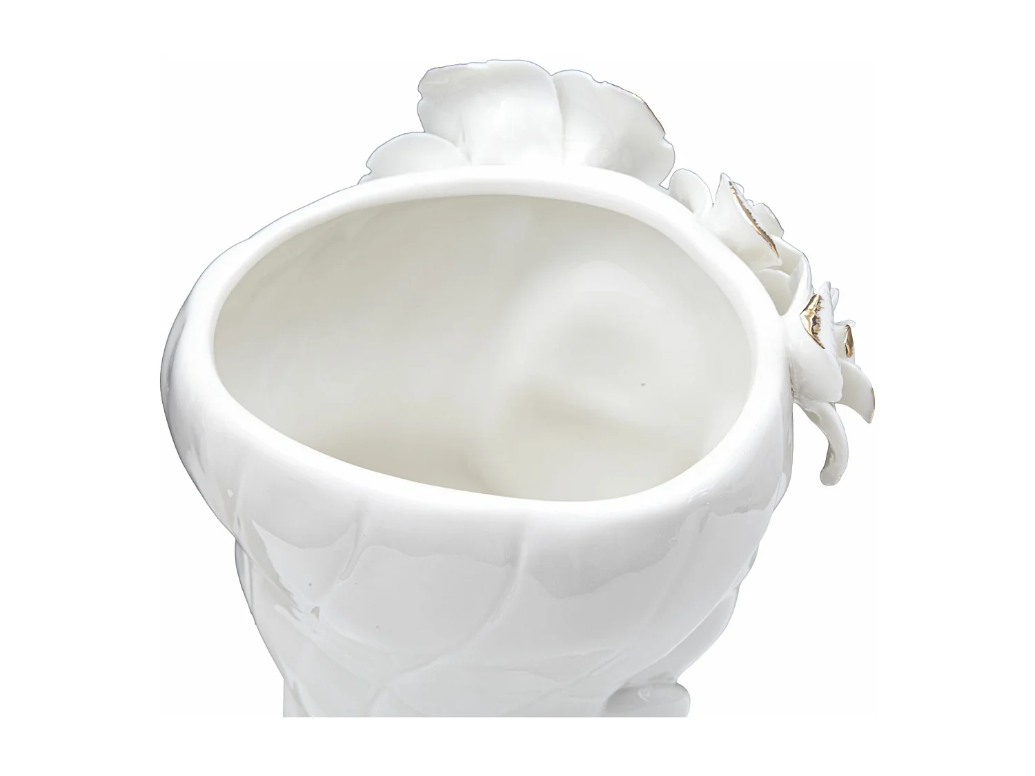 Vase Déco en Porcelaine "Woman Cute" 29cm Blanc