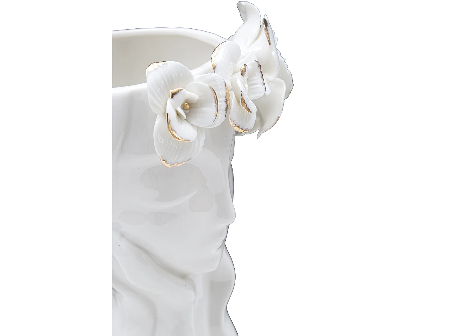Vase Déco en Porcelaine "Woman Cute" 29cm Blanc