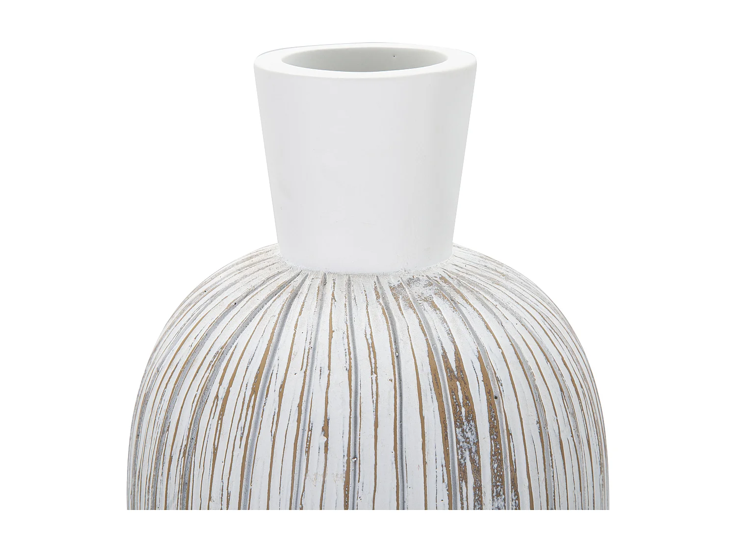 Vase Déco à Motifs "Atene" 74cm Blanc
