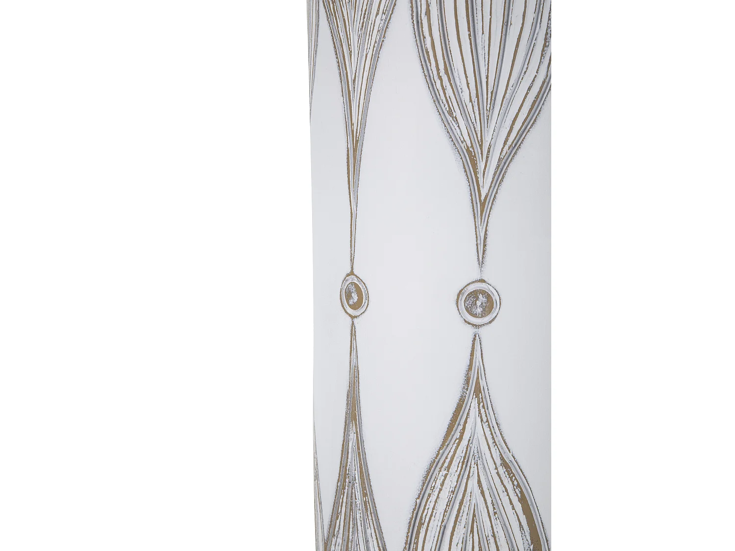 Vase Déco à Motifs "Atene" 74cm Blanc