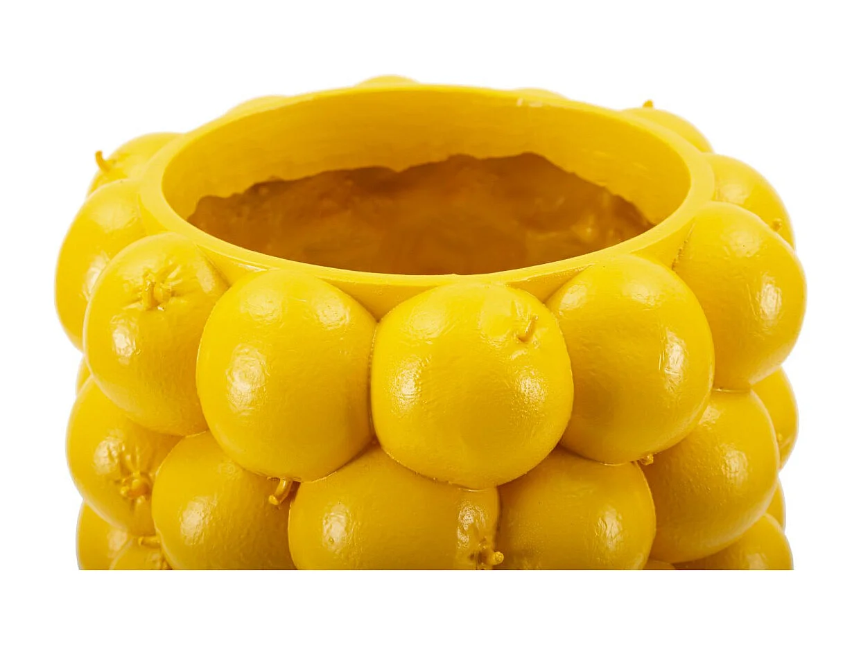 Vase Déco Fruits "Citrons" 28cm Jaune